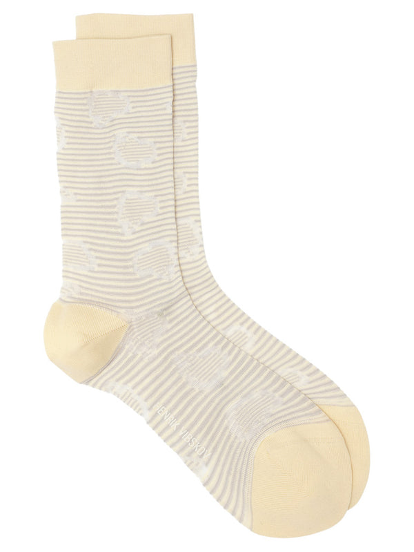 henrik vibskov Hand Jelly Transparent Socks Femme - Creme White Jelly