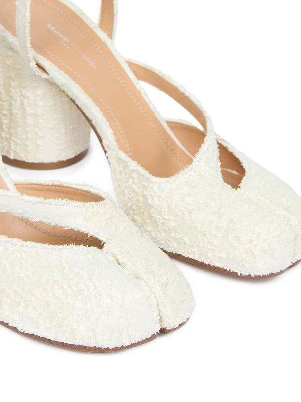 Henrik Vibskov 80mm Tabi Sandal Pump - White Pearly