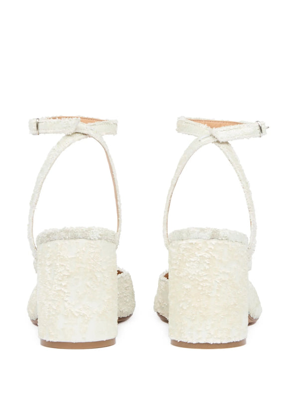 Henrik Vibskov 80mm Tabi Sandal Pump - White Pearly