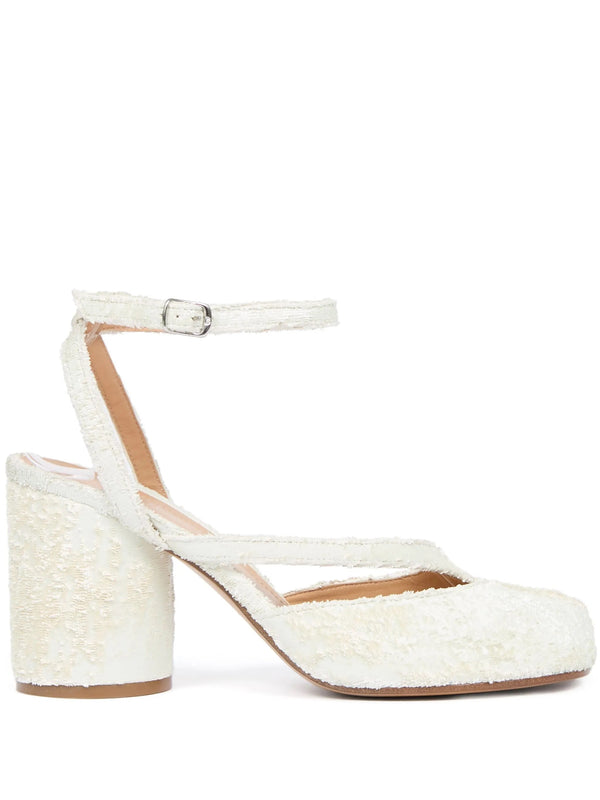 henrik vibskov 80mm Tabi Sandal Pump - White Pearly