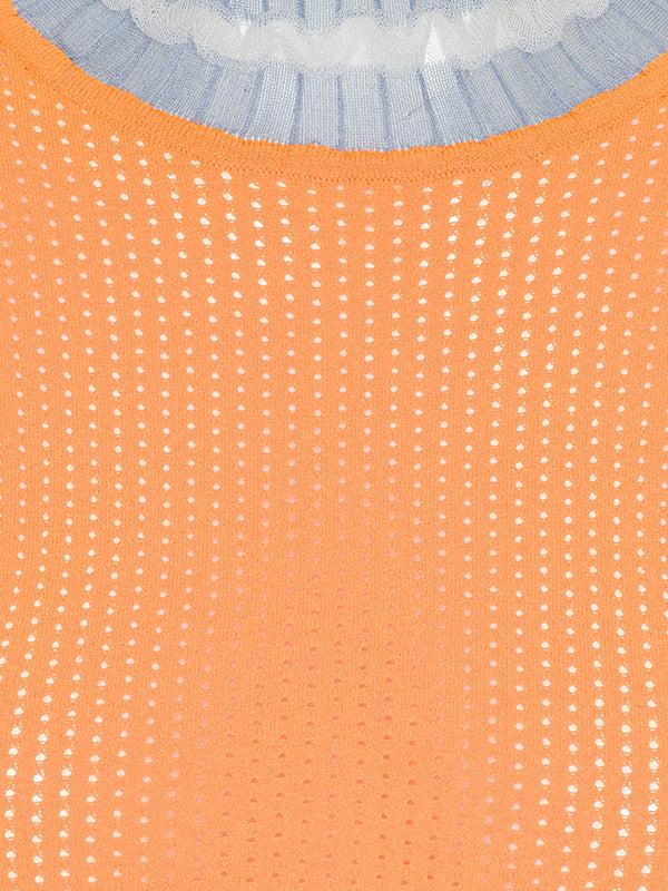 Henrik Vibskov Ajour Turtleneck - Orange Ajour