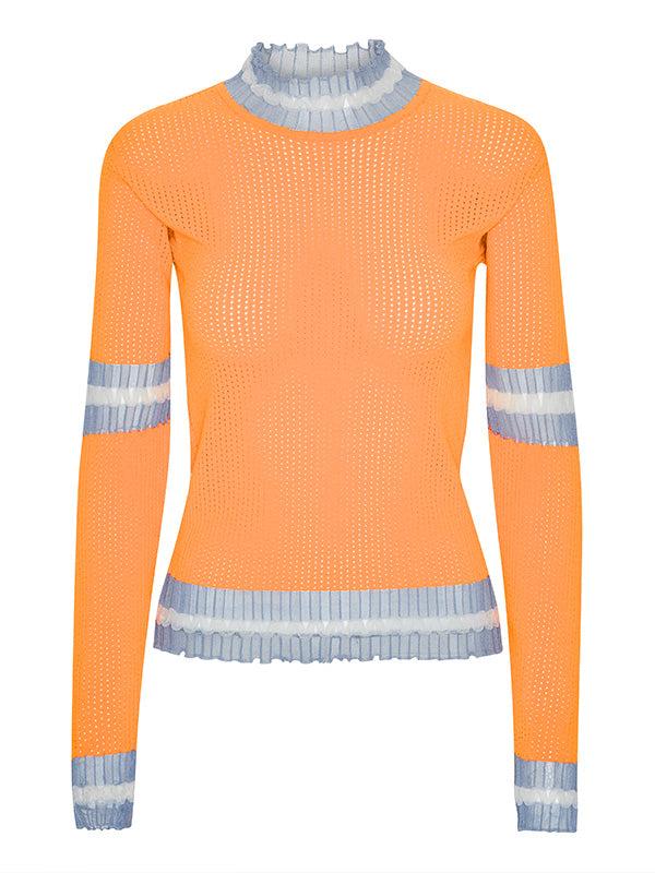 henrik vibskov Ajour Turtleneck - Orange Ajour