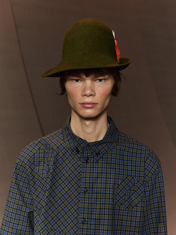 Henrik Vibskov Altitude Felt Hat - Green Felt