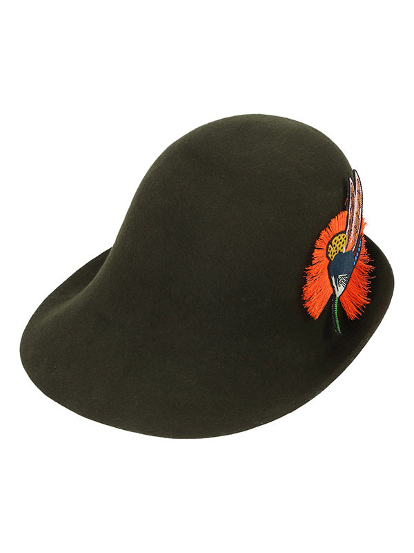 henrik vibskov Altitude Felt Hat - Green Felt
