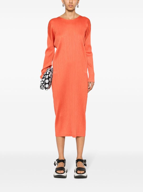 Henrik Vibskov AW23 Long Sleeve Dress - Orange Red