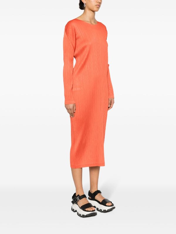 Henrik Vibskov AW23 Long Sleeve Dress - Orange Red