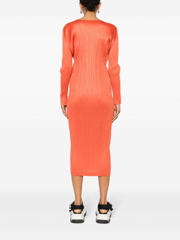 Henrik Vibskov AW23 Long Sleeve Dress - Orange Red
