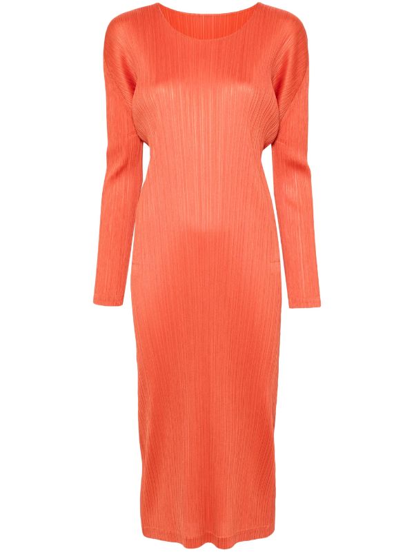 henrik vibskov AW23 Long Sleeve Dress - Orange Red