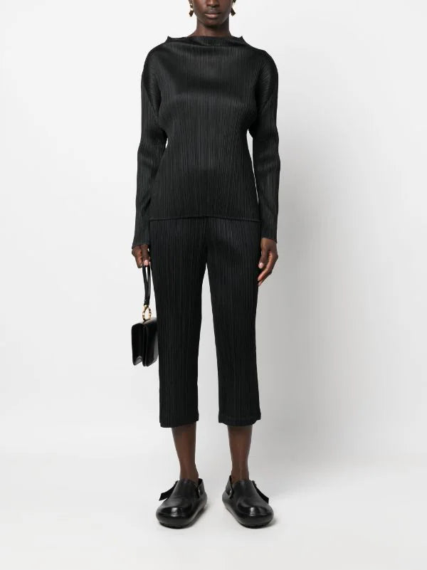 Henrik Vibskov AW23 Pleated Straight Pants - Black