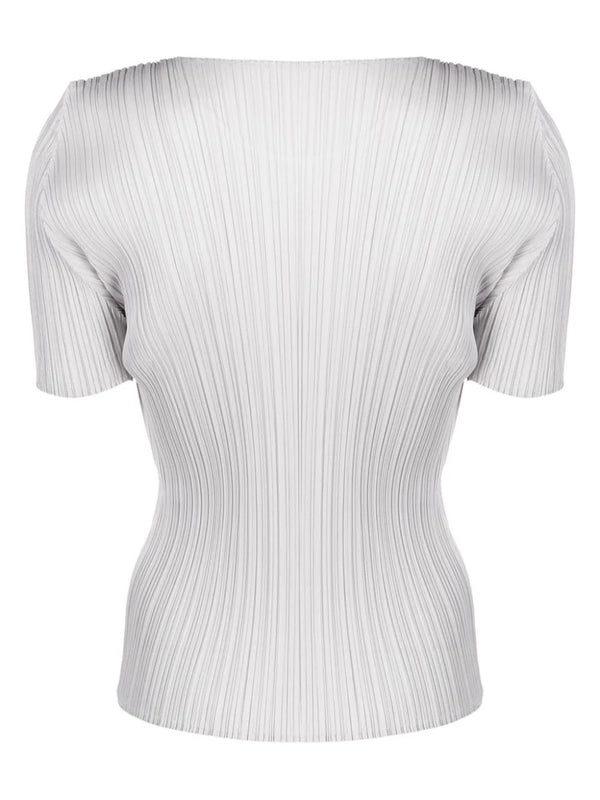 Henrik Vibskov AW23 Short Sleeve Top - Light Grey