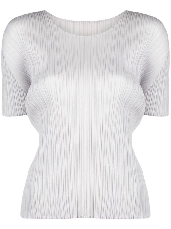 henrik vibskov AW23 Short Sleeve Top - Light Grey