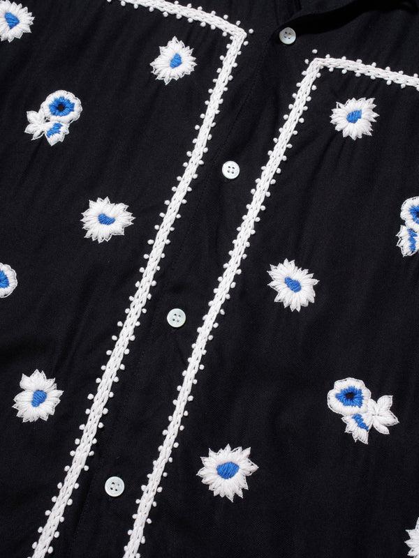 Henrik Vibskov Bandana Hand Embroidery Shirt - Black