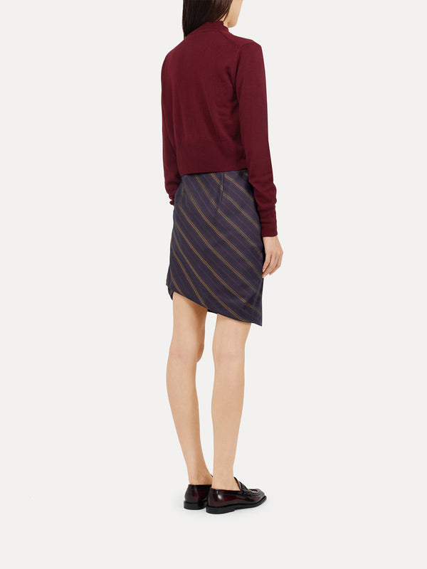 Henrik Vibskov Bea Cropped Cardigan – Brick Red Knit