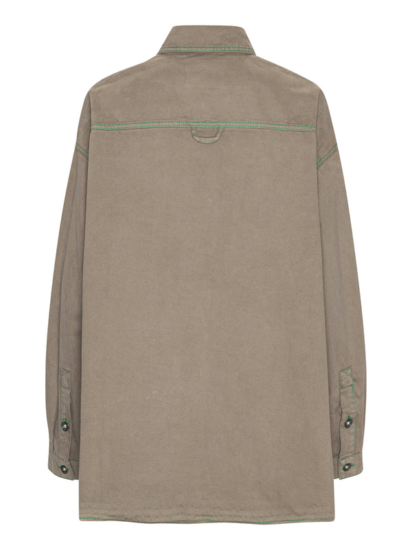 Henrik Vibskov Big Denim Shirt - Walnut