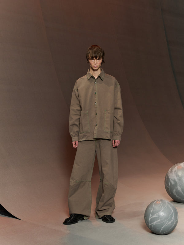 Henrik Vibskov Big Denim Shirt - Walnut