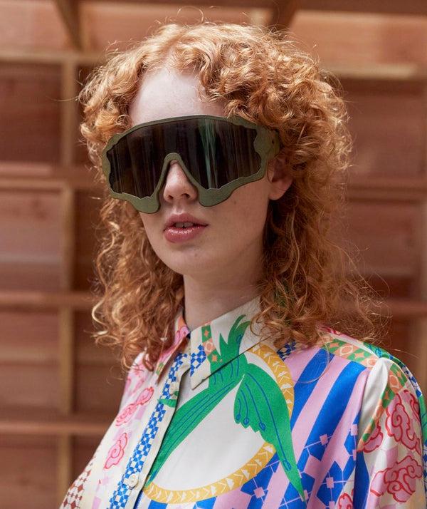 Henrik Vibskov Big Safety Glasses - Olive