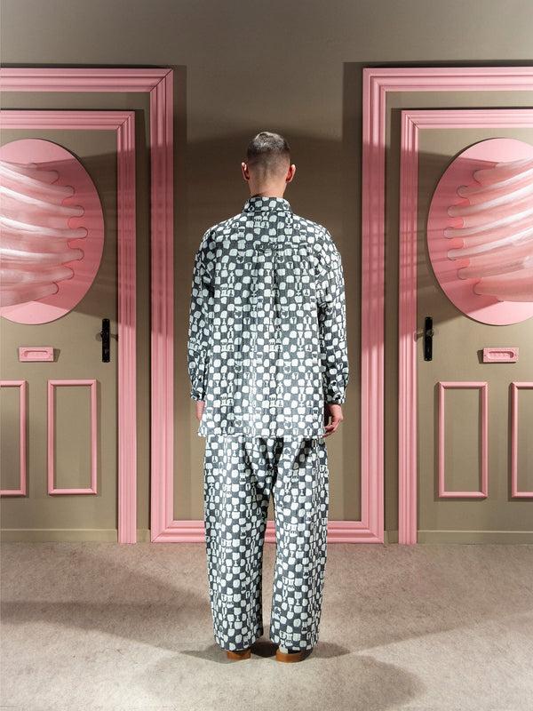 Henrik Vibskov Big Shirt - Black White Chess