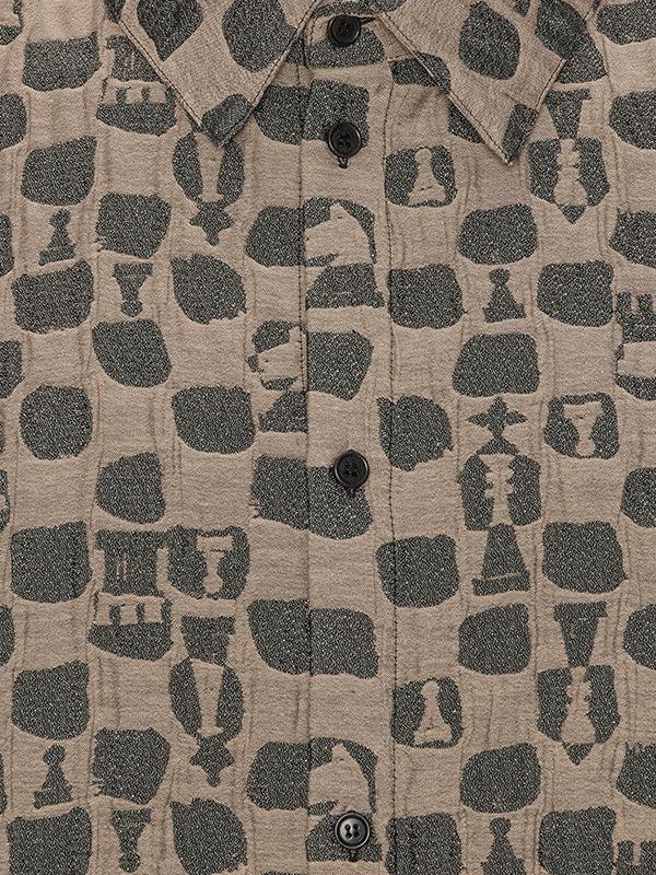 Henrik Vibskov Big Shirt - Brown Black Chess