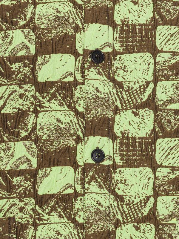 Henrik Vibskov Big Shirt - Footprints Brown