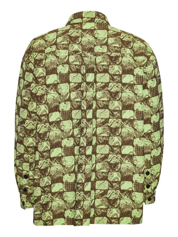 Henrik Vibskov Big Shirt - Footprints Brown