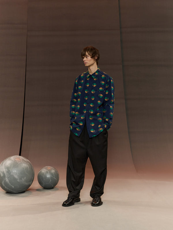 Henrik Vibskov Blou Shirt - Dots Coupé