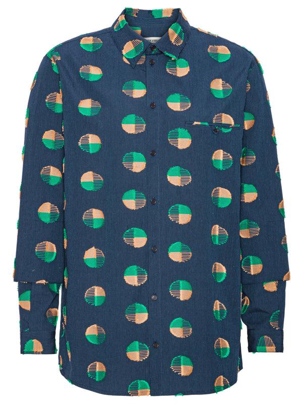 henrik vibskov Blou Shirt - Dots Coupé
