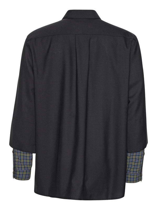 Henrik Vibskov Blou Shirt - Tropical Navy