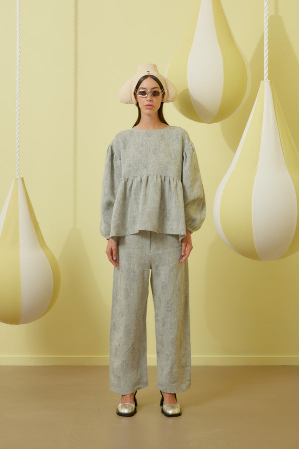 Henrik Vibskov Bowl Blouse - Grey Melange Gloves