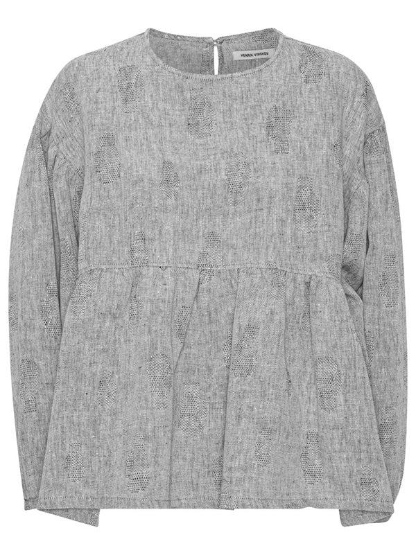 henrik vibskov Bowl Blouse - Grey Melange Gloves