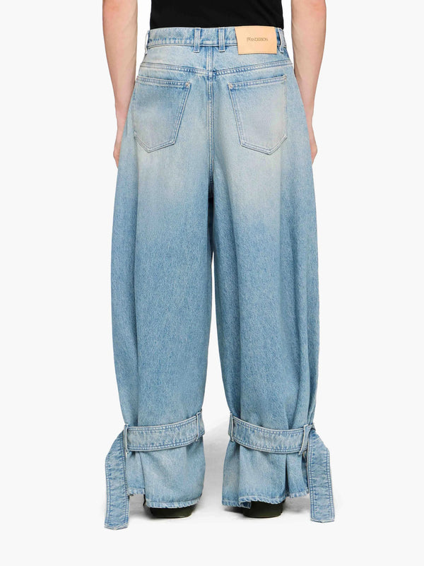 Henrik Vibskov Buckled Cuff Jeans - Light Blue
