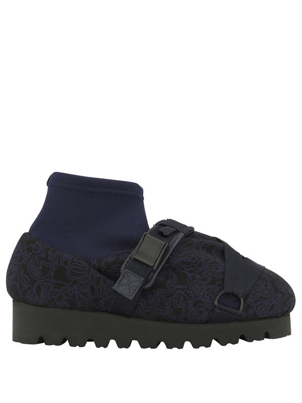 henrik vibskov Camps Mid Shoe - Black Blue Rose