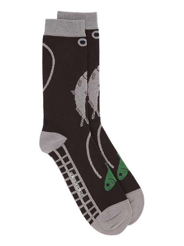 henrik vibskov Catch Match Socks - Catch Brown