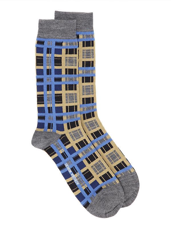 henrik vibskov Checks Socks Homme - Checks Lavender