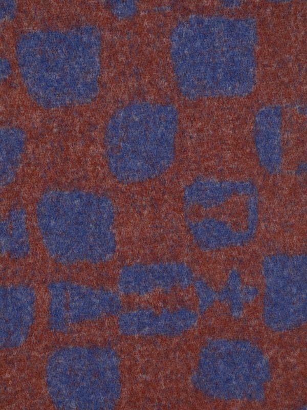 Henrik Vibskov Chess Wool Scarf - Blue Orange Chess