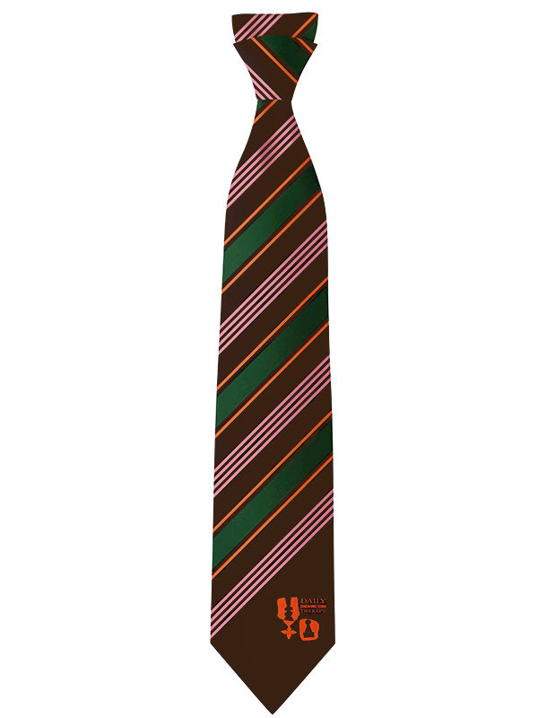 henrik vibskov Chewing Tie - Chess Brown