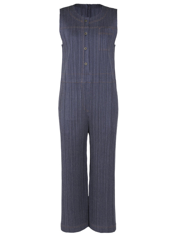 henrik vibskov Cotton Denim Jumpsuit - Blue