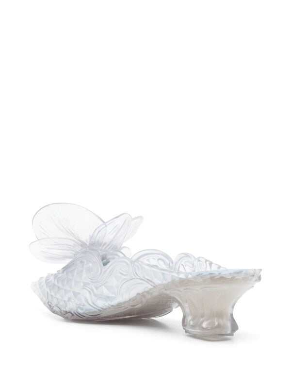 Henrik Vibskov Court Shoe With Flower In Clear
