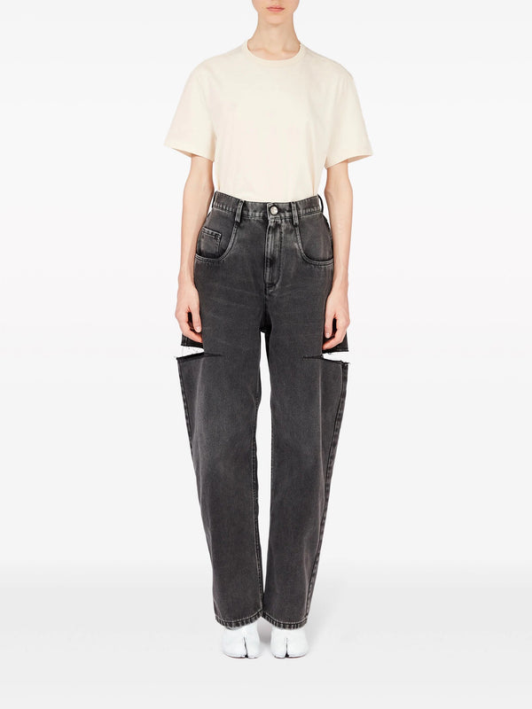 Henrik Vibskov Cut Out Jeans - Black Washed