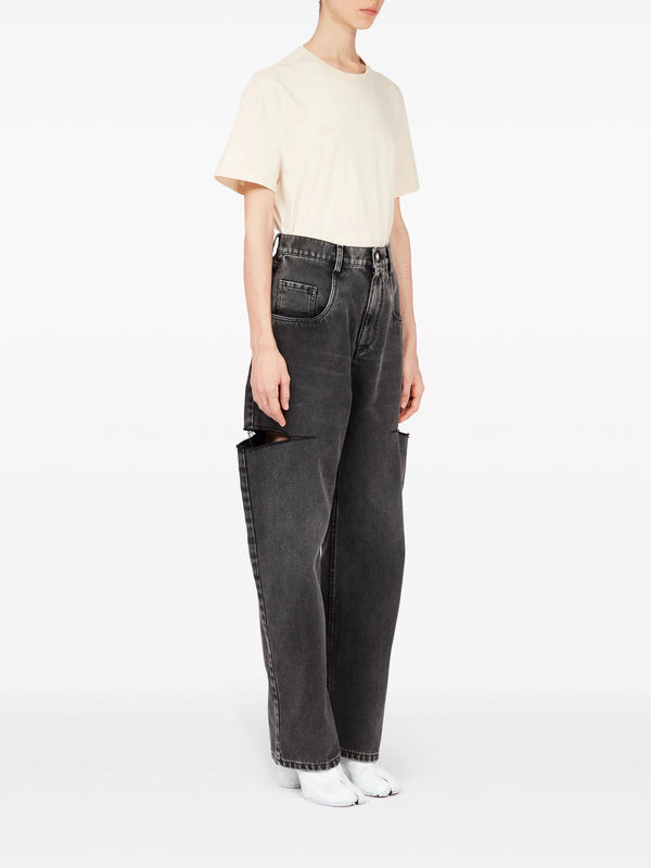 Henrik Vibskov Cut Out Jeans - Black Washed