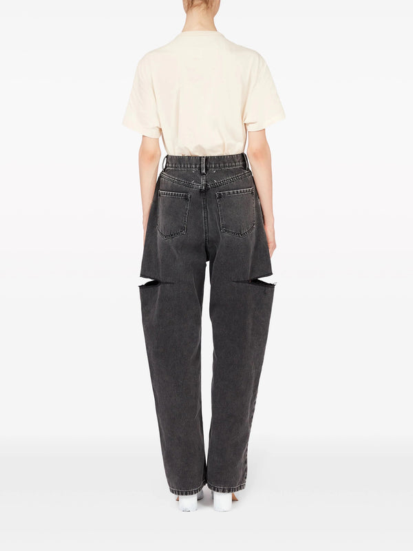 Henrik Vibskov Cut Out Jeans - Black Washed