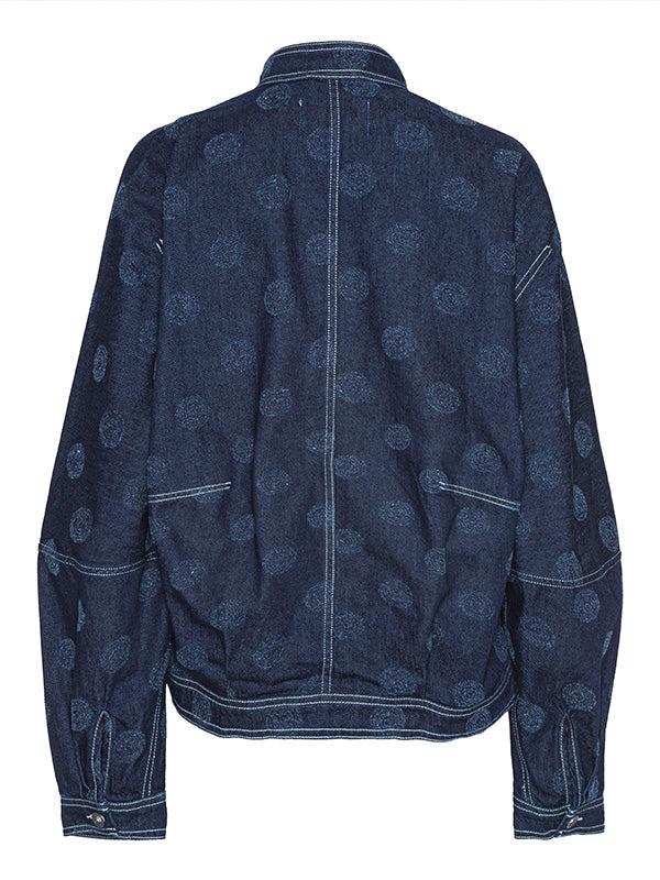 Henrik Vibskov Dart Denim Jacket - Needle Punch Dots
