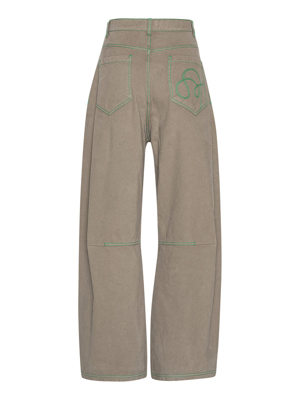 Henrik Vibskov Dart Denim Pants - Walnut