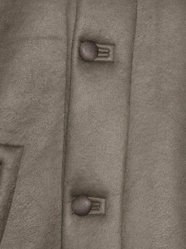 Henrik Vibskov Dart Jacket - Grey Shearling