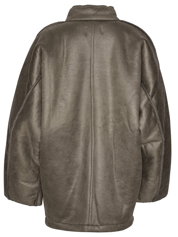 Henrik Vibskov Dart Jacket - Grey Shearling