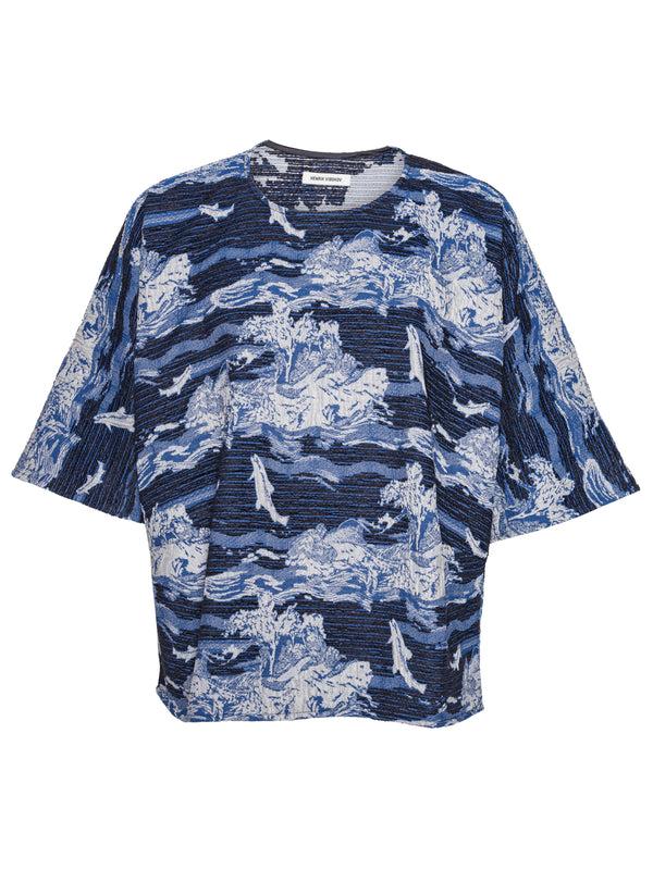 henrik vibskov Dart Tee - Fishes Blue