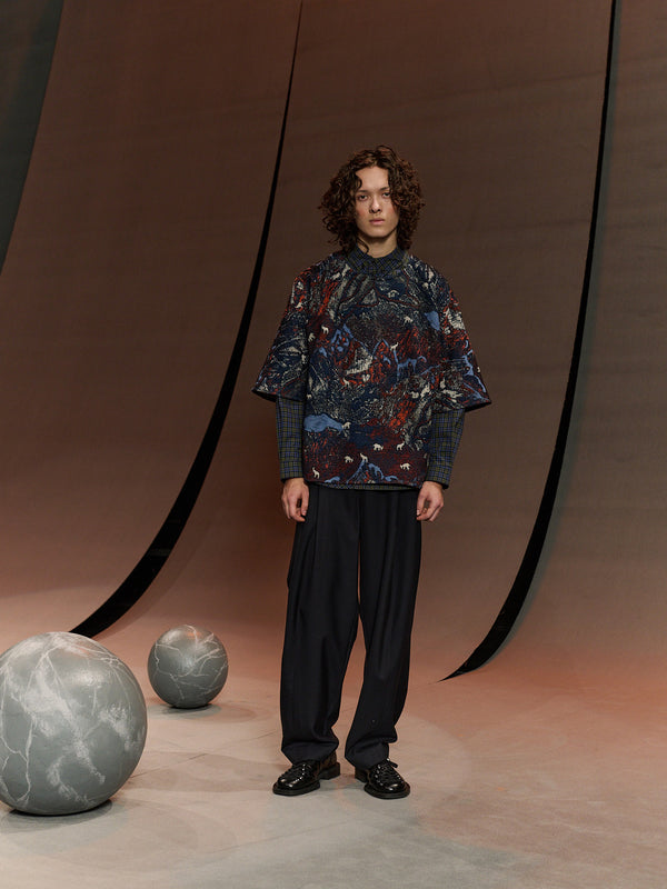 Henrik Vibskov Dart Tee - Gobelin Goats