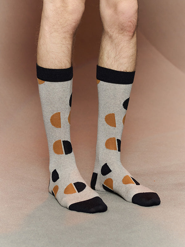 Henrik Vibskov Dot Socks Homme - Dot Ecru