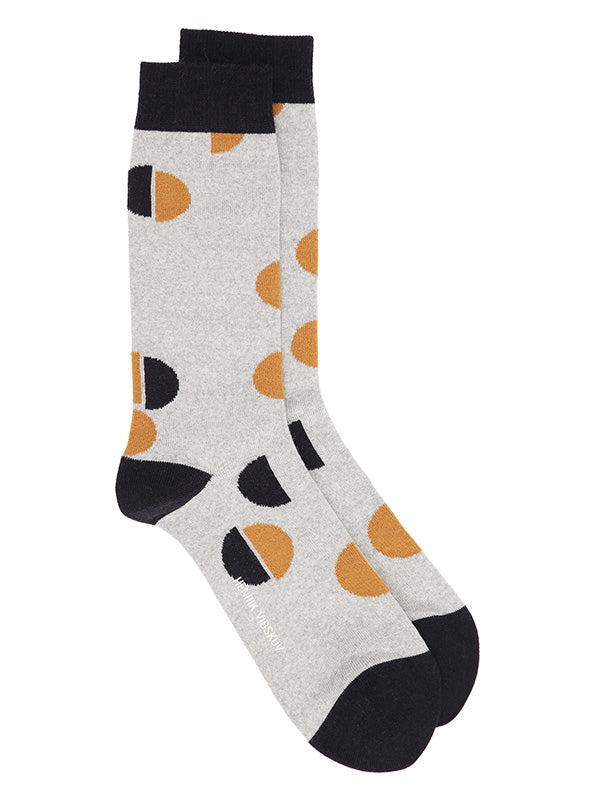 henrik vibskov Dot Socks Homme - Dot Ecru