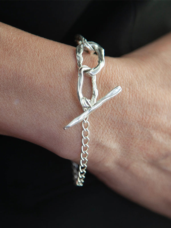 Henrik Vibskov Drip Bracelet Chunky X 5 - Silver