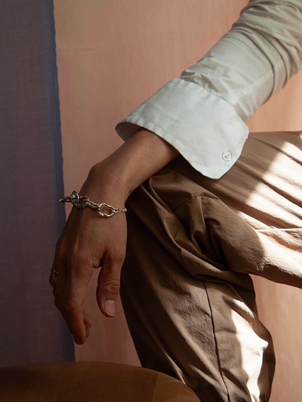 Henrik Vibskov Drip Bracelet Chunky X 5 - Silver